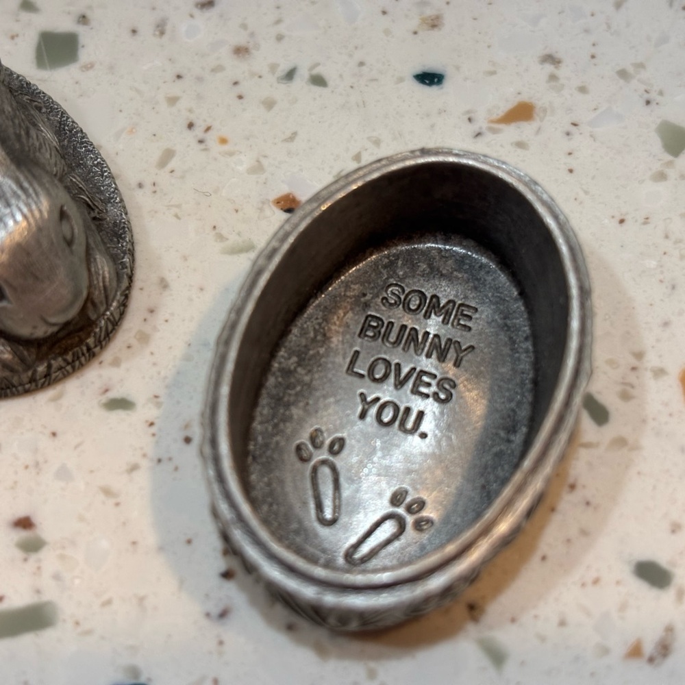 Silver Pewter Rabbit Trinket Box - Picture 7 of 7